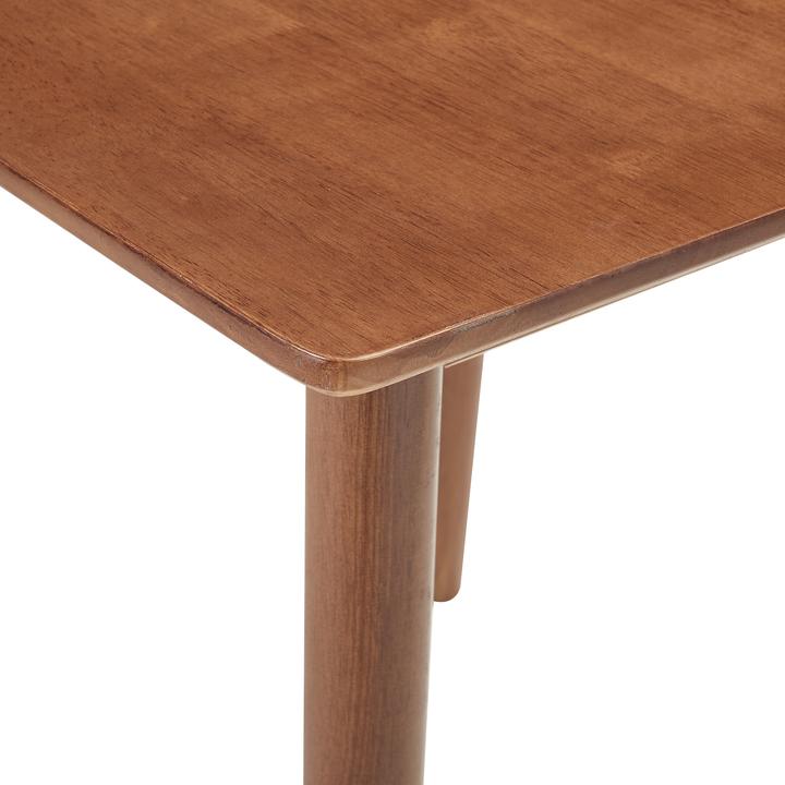 Produktbild En.Casa Esstisch Klijori für 2 Personen 75x75x74 cm Holz Walnussoptik