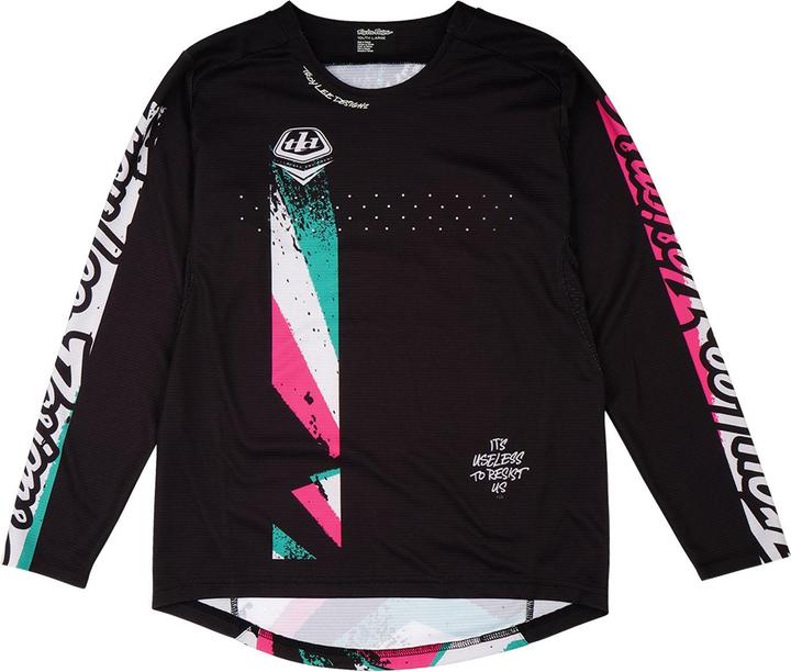 Troy Lee Designs Sprint Jersey, Full Pull, black, youth XL