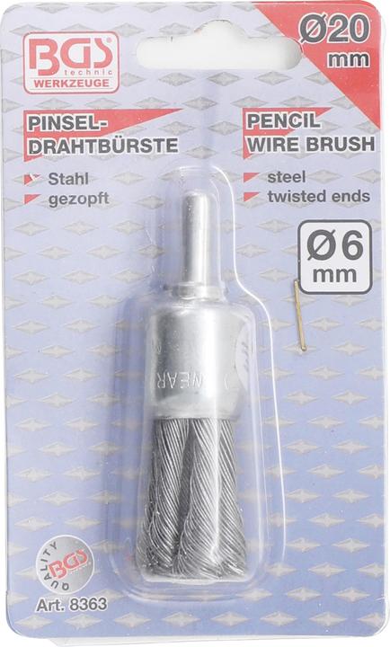 Produktbild BGS Pinsel-Drahtbürste 20 mm