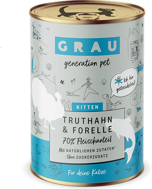 Produktbild Grau Kitten Truthahn Forelle (400 g)