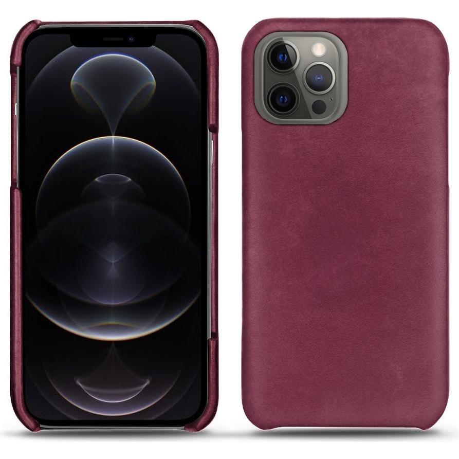 Noreve Lederschutzhülle (Apple iPhone 12 Pro), Smartphone Hülle, Violett