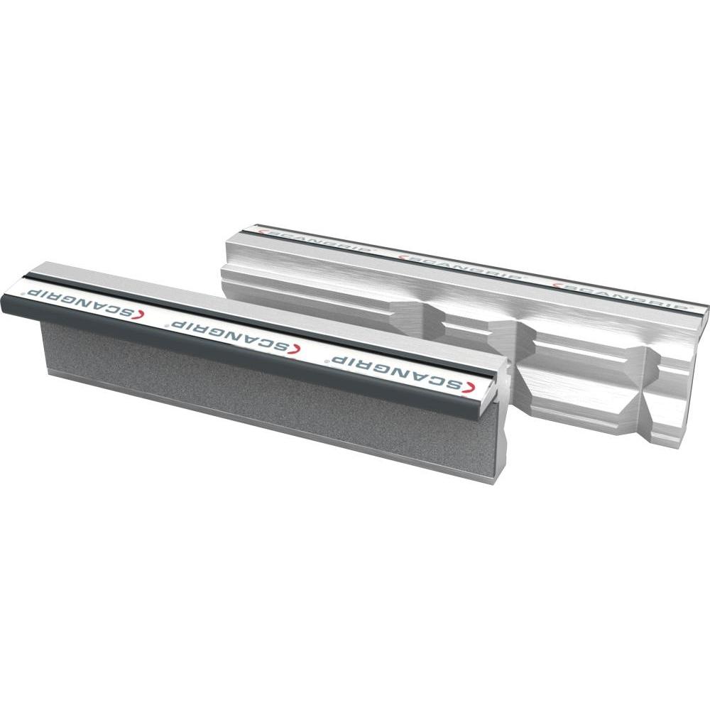Scangrip, Schraubstock + Zwinge, Magnet-Schraubstockbacken aus Aluminium mit Prismen