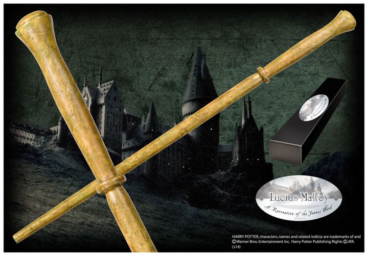 Actual product image Noble Collection Harry Potter Wand Lucius Malfoy (Character Edition)