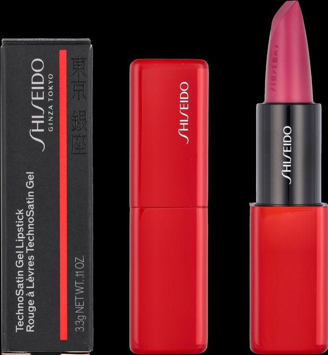 Actual product image Shiseido Technosatin Gel Lipstick No 422 (422 FUCHSIA FLUX)