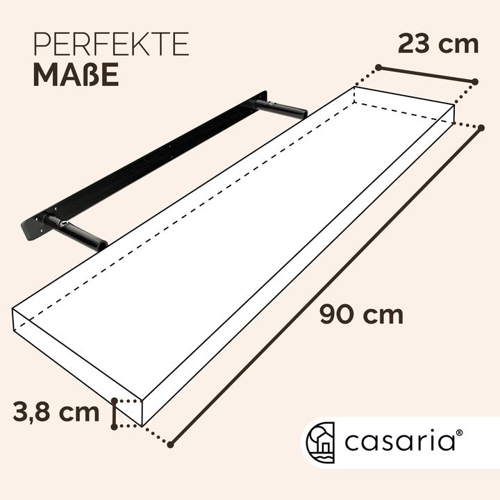Actual product image Casaria Wandregal (90 x 23 x 4 cm)
