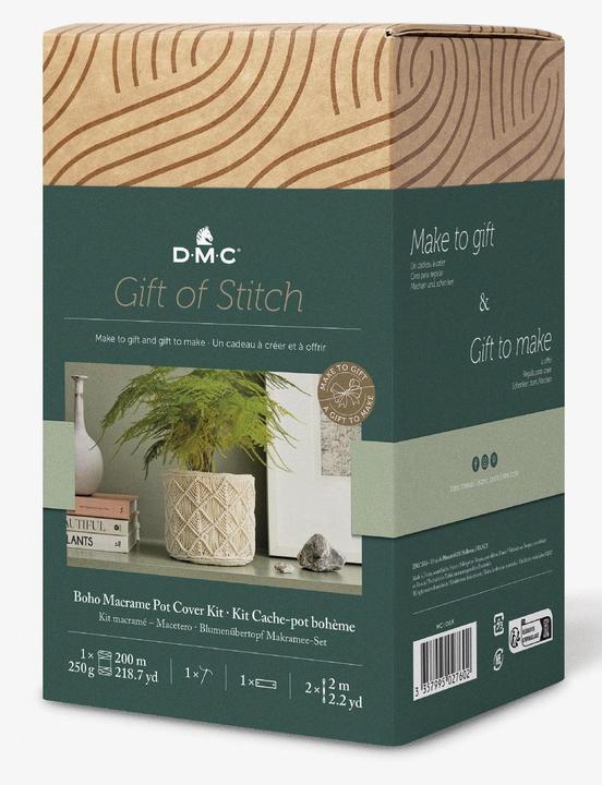 Image du produit DMC Gift of Stitch Kit macramé Cache-pot Boho