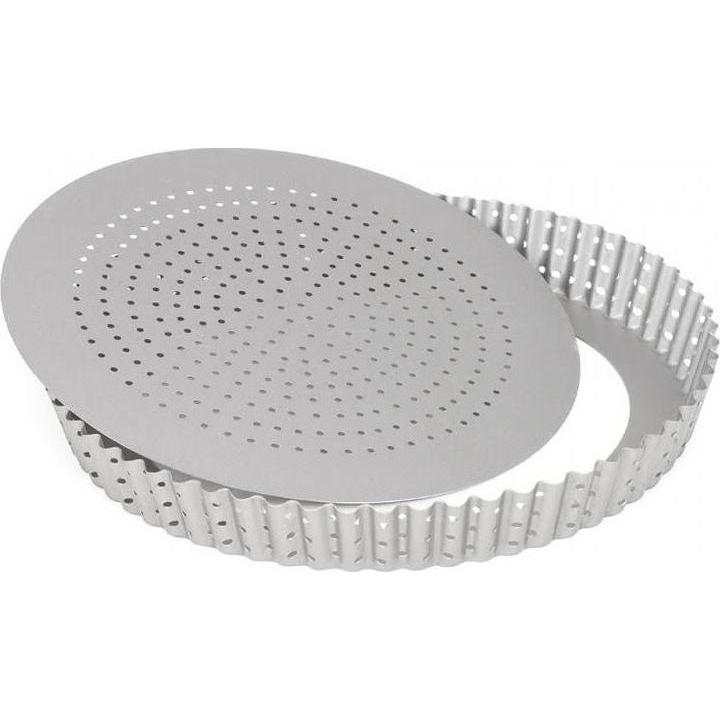 Patisse Quicheform mit losem Boden, Backform, Silber