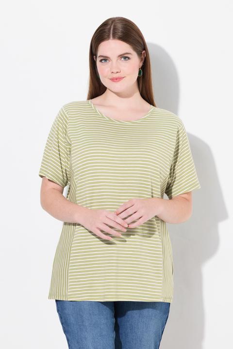 Produktbild Ulla Popken T-Shirt, Streifenmix, Rundhals, Halbarm (46, 48)