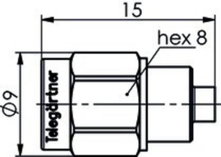 Produktbild Telegärtner Abschlusswiderstand SMA 20dB 50 Ohm