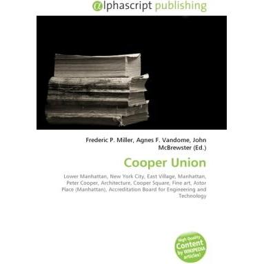 Cooper Union, Fachbücher von Agnes F. Vandome, Frederic P. Miller, John McBrewster