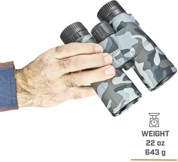 Image du produit Bushnell Blackout Camo 10x42 Binoculars for Adults Binoculars for Hunting Bird Watching Boating (10 x, 42 mm)