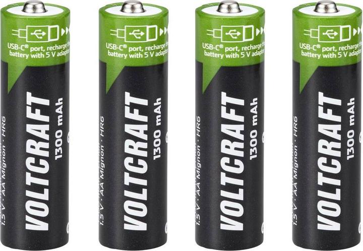Actual product image Voltcraft Accu-Rechargeable (4 pcs., AA, 1300 mAh)