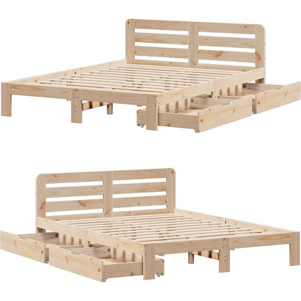 Thumbnail - VidaXL, Bett, Bett ohne Matratze (160 x 200 cm)