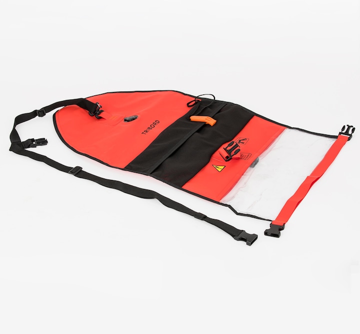Actual product image Nabaiji Schwimmboje Freiwasserschwimmen mit Innenfach und Netz - OWS500 orange