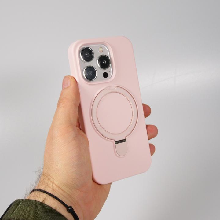 Actual product image PhoneLook Silicone matt MagSafe cover with retaining ring (Apple iPhone 14 Pro Max)