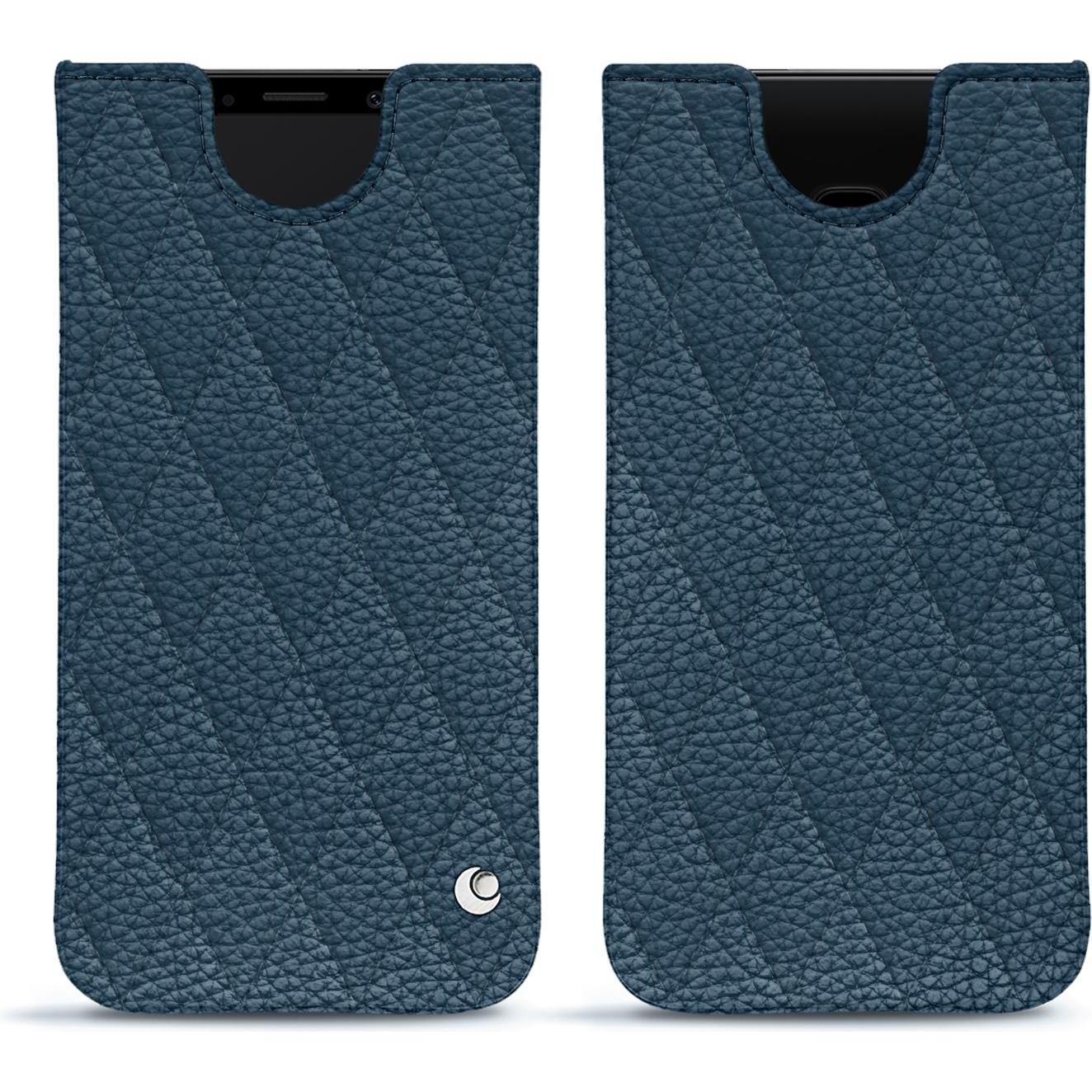 Noreve Lederschutzhülle (Samsung Galaxy S9), Smartphone Hülle, Blau