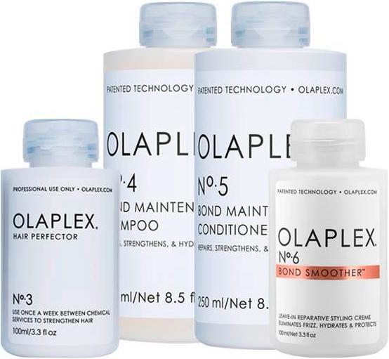 Image du produit Olaplex Mega Set No. 3 + No. 4 + No. 5 + No. 6 (Kit de soins capillaires)