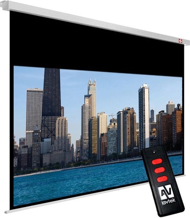 Actual product image Avtek Cinema Electric 300P projection screen 16 9 131" - 332,7 cm - 131" (130.98", 16:9)