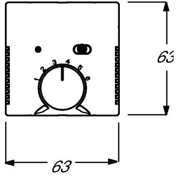 Thumbnail - Busch-Jaeger, Zubehör Schalterprogramm, Zentralscheibe für Raumtemperaturregler 2CKA001710A3886