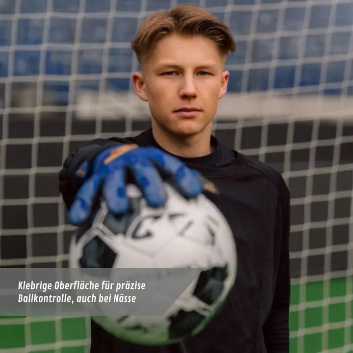 Actual product image Catch & Keep Fussballhandschuhe Pulse X Blue Gr. 12 Torwart Goalie Handschuhe (12)