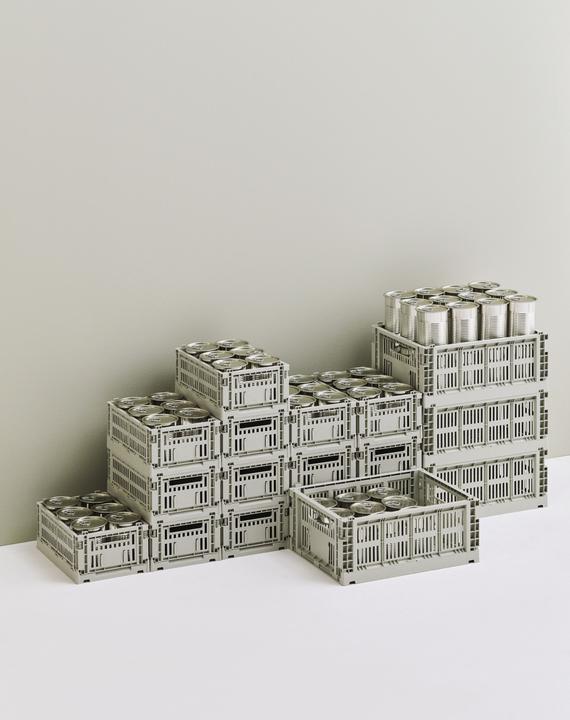 Actual product image HAY - Colour Crate L Square Storage Crate (Grey)