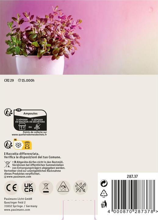 Produktbild Paulmann Grow Green Pflanzenlampe PAR38 (LED, 230 V)