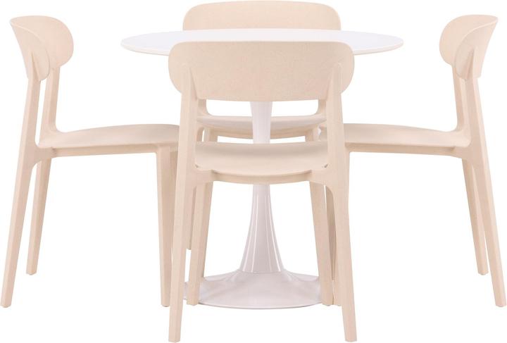 Beige, White
