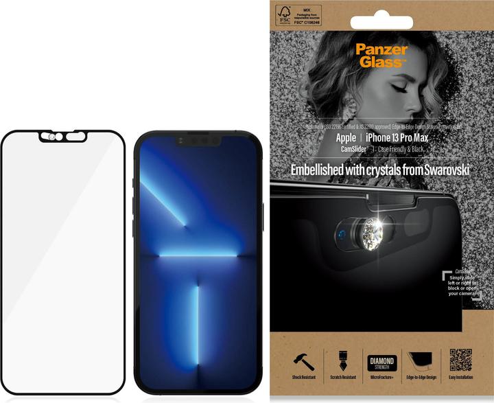 PanzerGlass Displayschutz (1 Stück, Apple iPhone 13 Pro Max)
