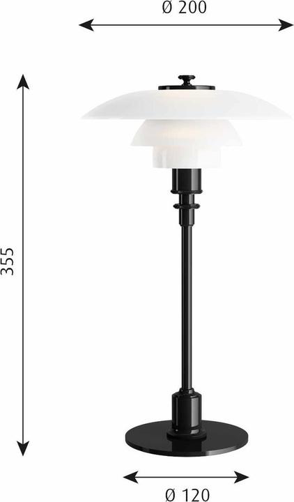 Actual product image Louis Poulsen Ph 2/1 table lamp (304 lm, G9)