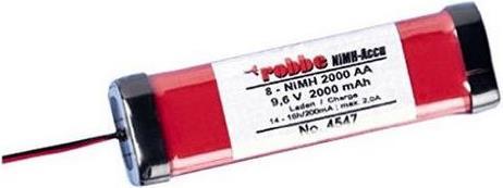 Image du produit Robbe Batterie d'émetteur NiMH 9,6V 2000mAh (9.60 V, 2000 mAh)