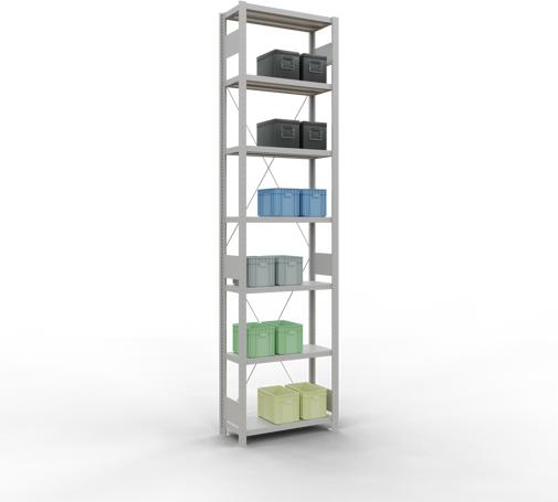 Actual product image Schulte Lagertechnik MULTIplus250 basic racking system with cross braces