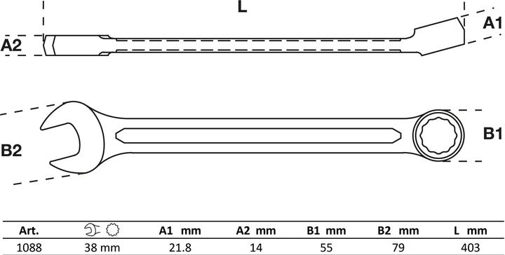 Actual product image BGS Combination Spanner 38 mm (38 mm)