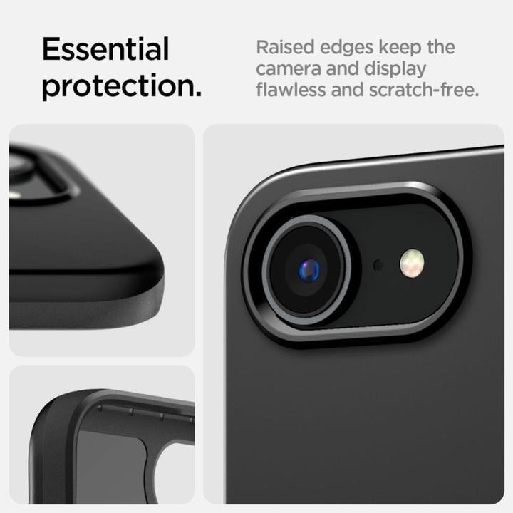 Actual product image Spigen Thin Fit MagFit iPhone SE(2025) Case - Black (Apple iPhone 16e)