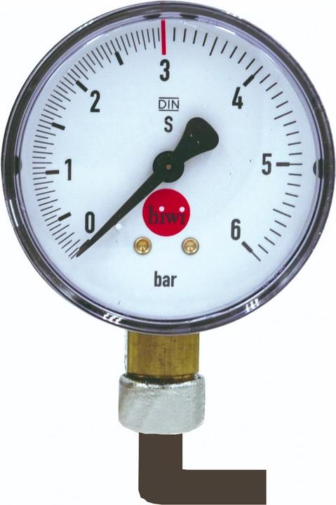 Immagine prodotto Ich-zapfe Kontrollmanometer, Winkelkontrolluhr mit 90 Grad Krümmer