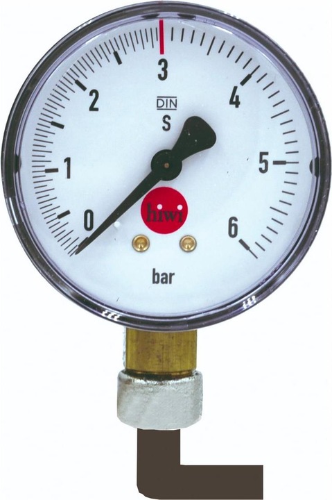 Produktbild Ich-zapfe Kontrollmanometer, Winkelkontrolluhr mit 90 Grad Krümmer