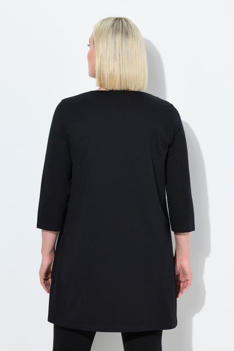 Produktbild Ulla Popken Longshirt, A-Linie, Tunika-Ausschnitt, 3/4-Arm (50, 52)