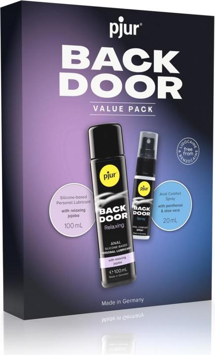 Produktbild Pjur Back Door Set Aus Anal-Gleitmittel Und Spray (120 ml)