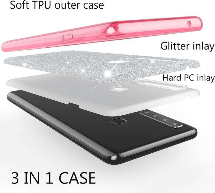 Actual product image Nalia Glitter cover (Samsung Galaxy A9 (2018))