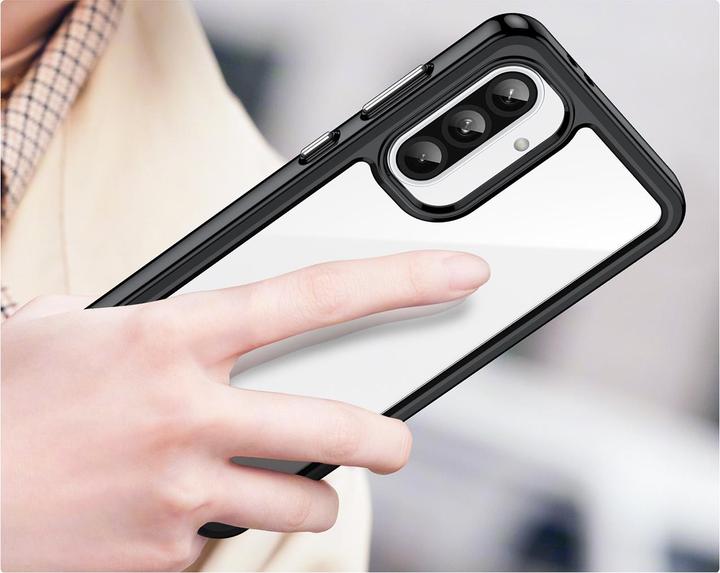 Immagine prodotto Hurtel Back panel cover Outer Space Case for Samsung Galaxy A26 Cover with Flexible Frame - Black (Samsung Galaxy A26)