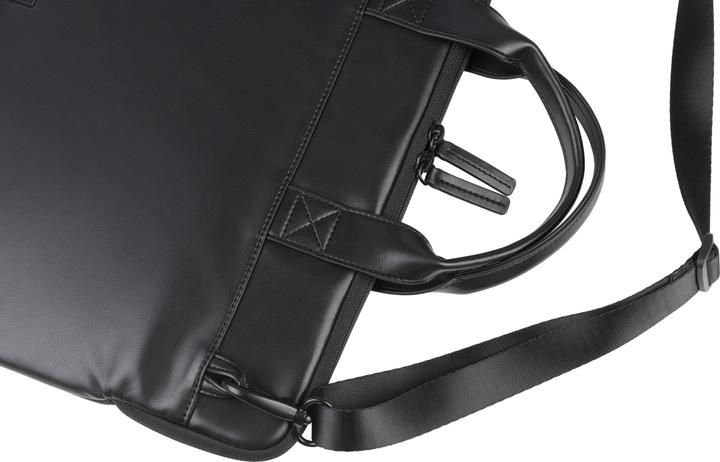 Produktbild Tucano Sülearvuti õlakott 15.6" Isotta nahkne, must (16", Apple)