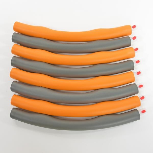 Actual product image Kögler Fitness hula hoops, in 8 parts, orange / gray (95 cm, 940 g)