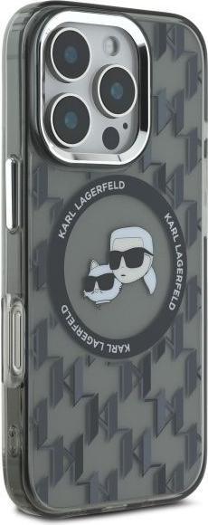 Productafbeelding Karl Lagerfeld KLHMP16XHMCKMHK iPhone 16 Pro Max 6,9" czarny/zwart IML Monogram Karl&Choupette Hoofd (Apple iPhone 16 Pro Max)