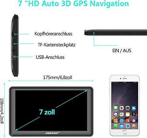 Produktbild Awesafe Bluetooth Navigation (7")