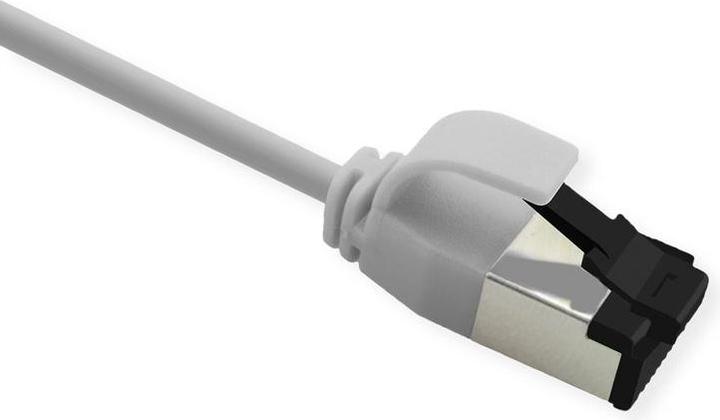 Produktbild Roline U/FTP P-Kabel Kat 8.1 weiss 0.15m PoE, Slim (U/FTP, CAT8.1, 0.15 m)
