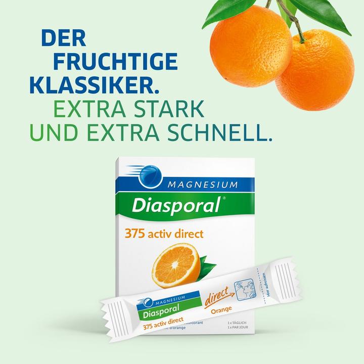 Actual product image magnesium diasporal Magnesium Activ Direct Orange (60 Piece, Beutel, 120 g)