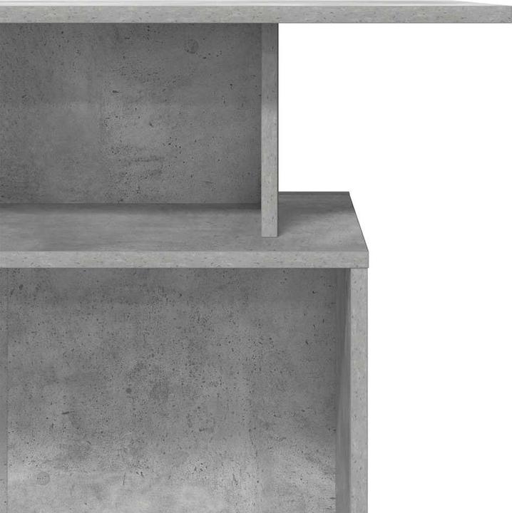 Actual product image vidaXL Reception counter concrete grey 100x40x104 cm wood-based reception counter