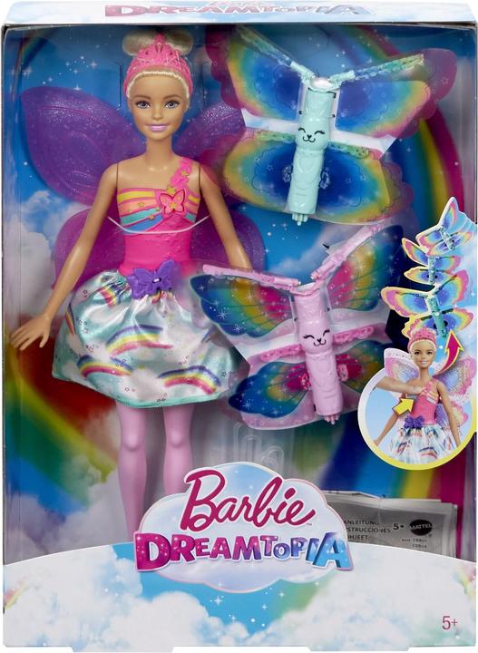 Produktbild Barbie Dreamtopia Regenbogen-Königreich Magische Flügel-Fee Puppe (blond)