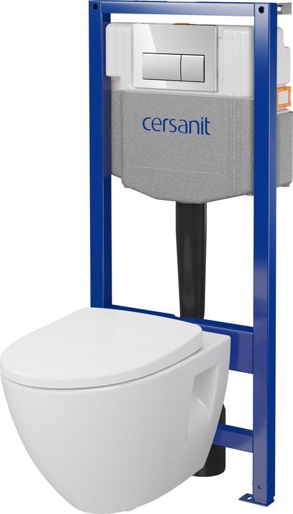 Produktbild Cersanit WC SET S701-774 WITH FRAME +CHROM BUTTON