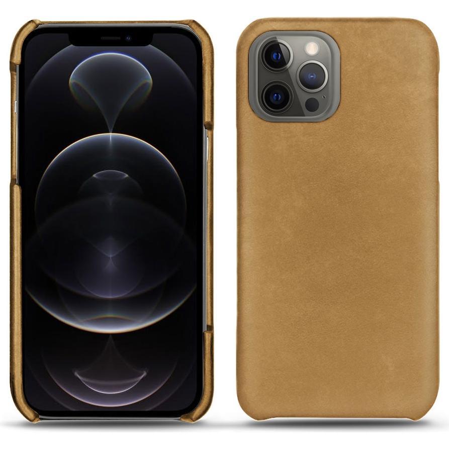 Noreve Lederschutzhülle (Apple iPhone 12 Pro Max), Smartphone Hülle, Braun
