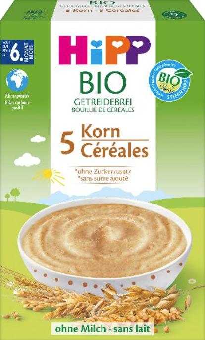 Actual product image Hipp Organic cereal porridge 5-grain (200 g)